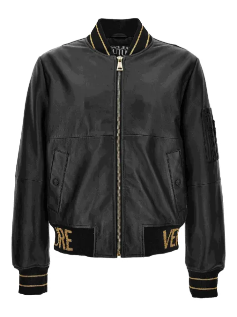 Versace Jeans Couture ribbed-trim bomber jacket