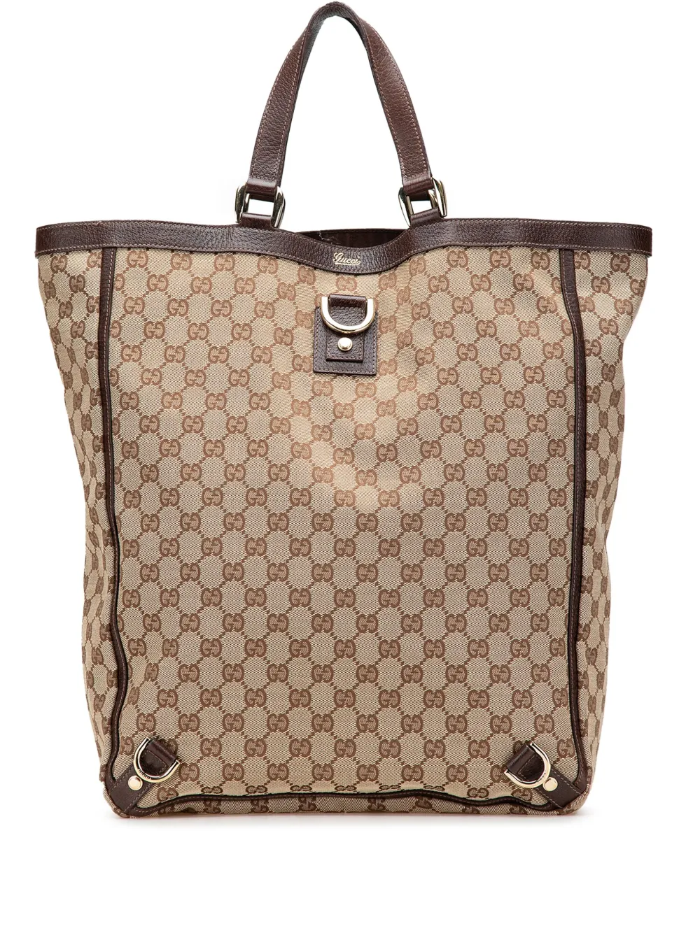 Gucci Pre-Owned 2000-2015 GGキャンバス アビー Dリング トートバッグ - ブラウン Gucci Pre-Owned 2000-2015 GGキャンバス アビー Dリング トートバッグ - ブラウン