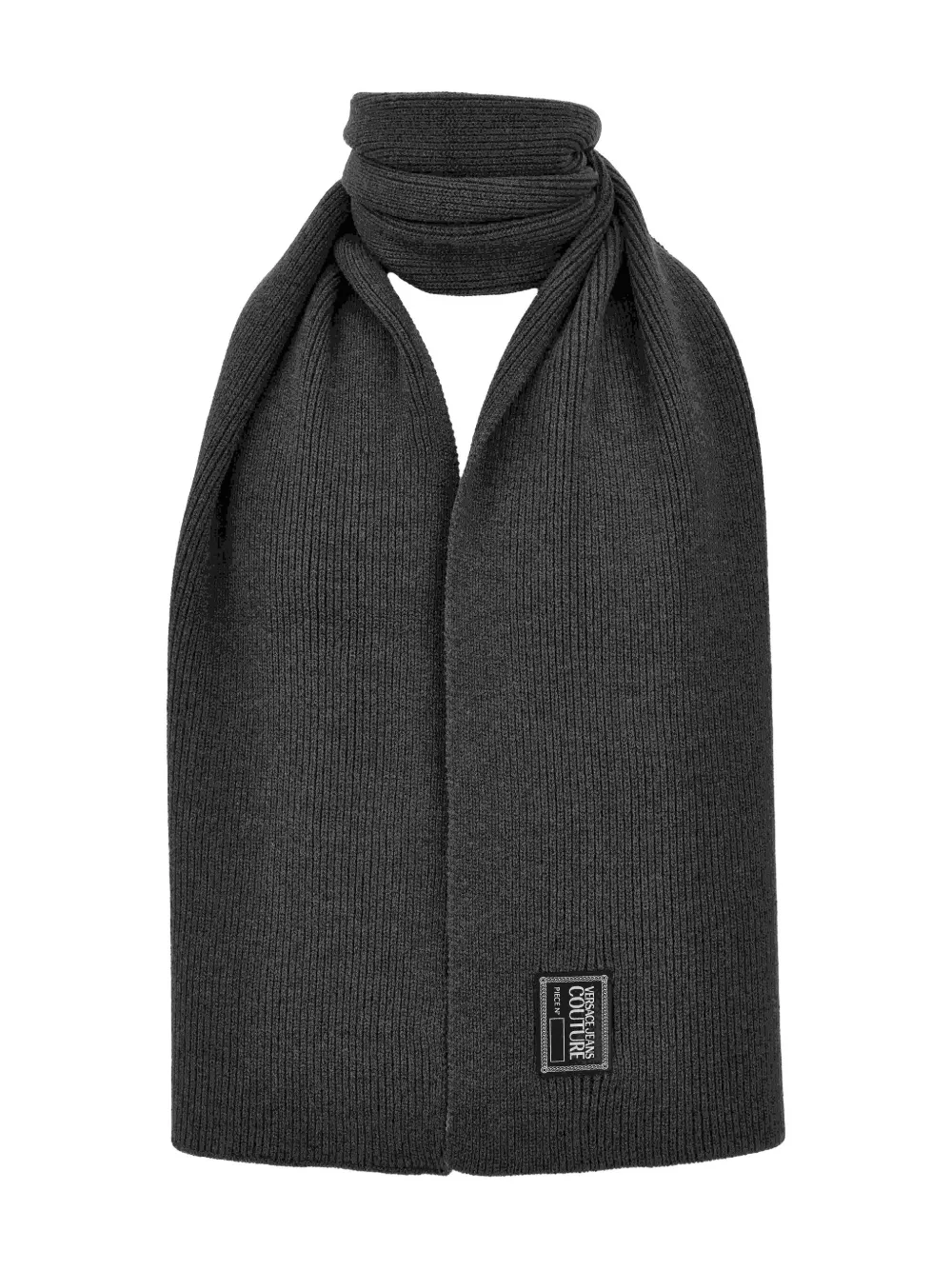 Versace Jeans Couture ribbed scarf | Grey | Image 1