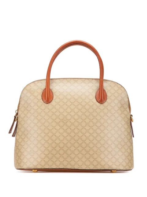 Céline Pre-Owned 1995 Macadam Coated Canvas Dome satchel