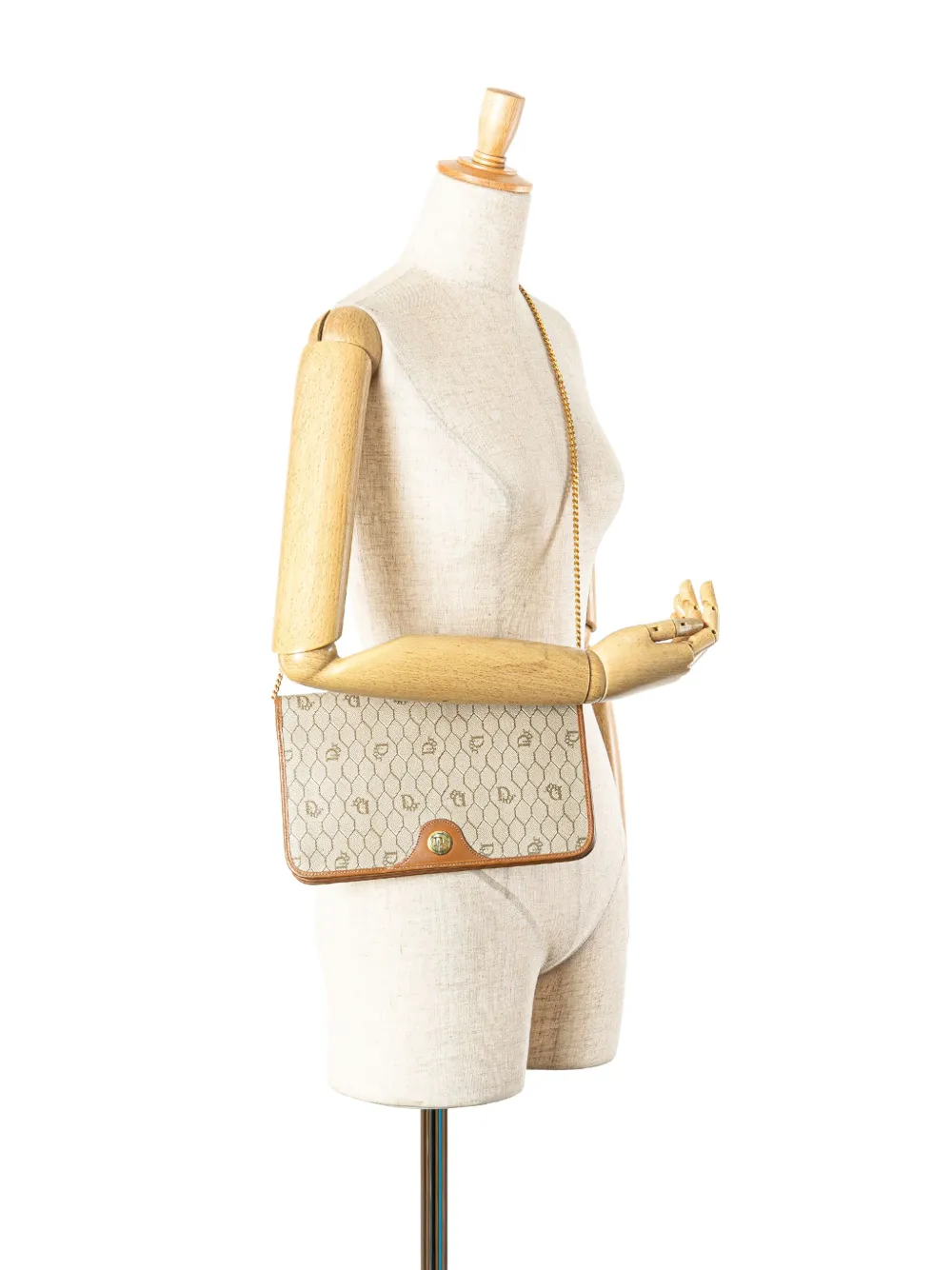 Christian Dior Pre-Owned 20th Century Honeycomb Coated Canvas Chain crossbody bag | Pre-Owned | Image 2