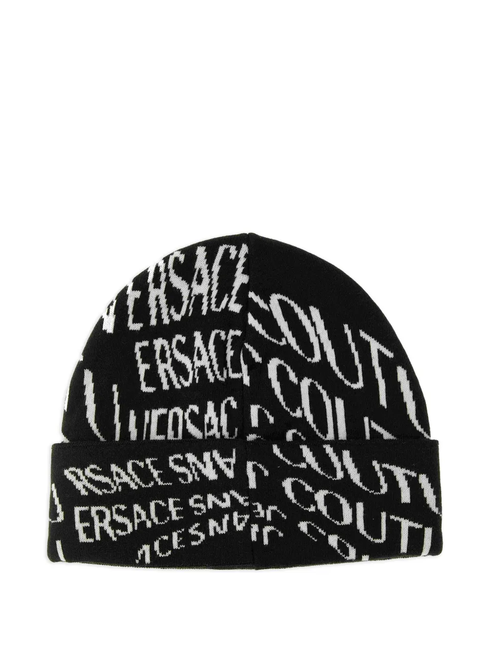 Versace Jeans Couture logo-pattern beanie | Black | Image 1