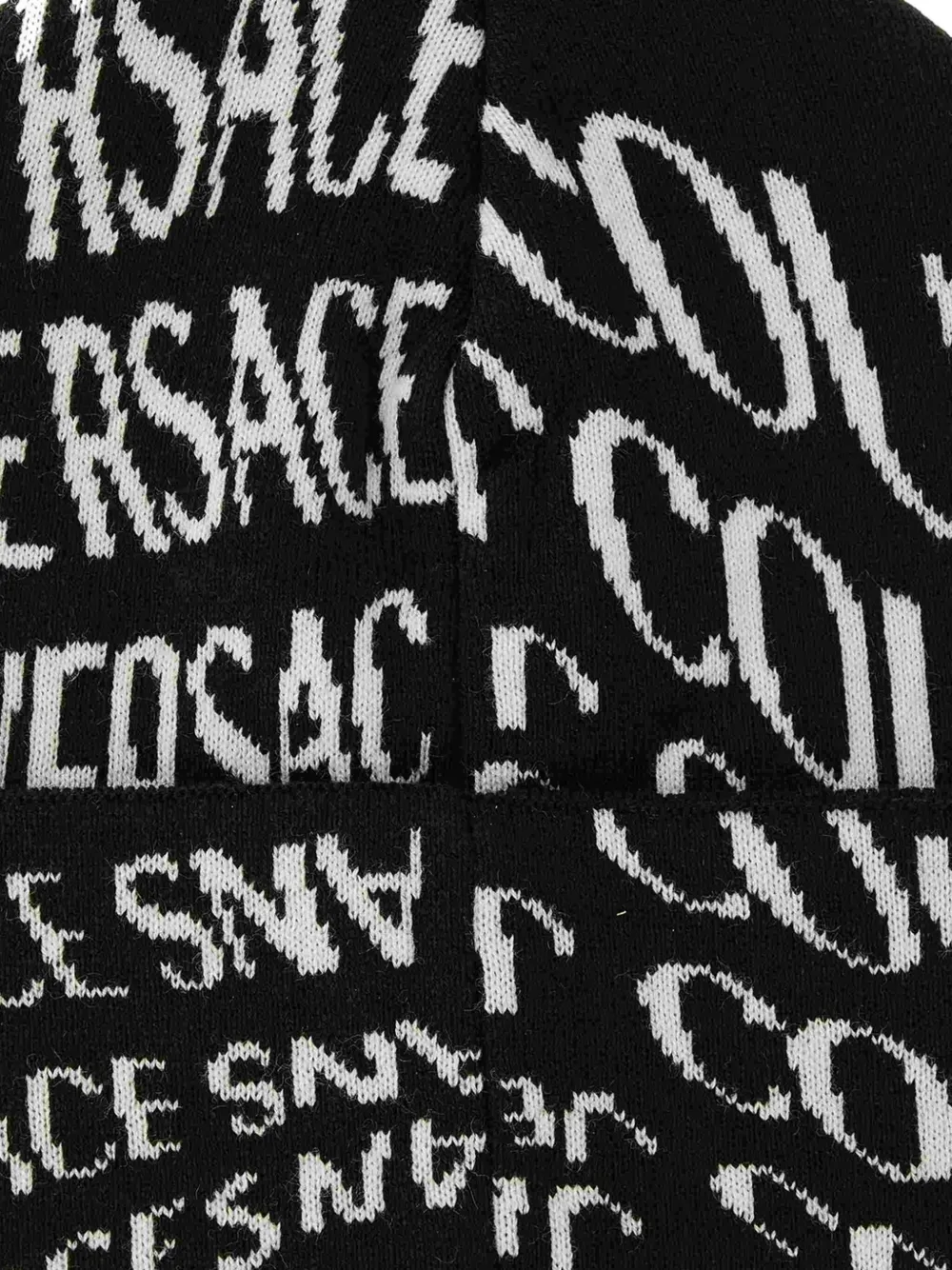 Versace Jeans Couture logo-pattern beanie | Image 2