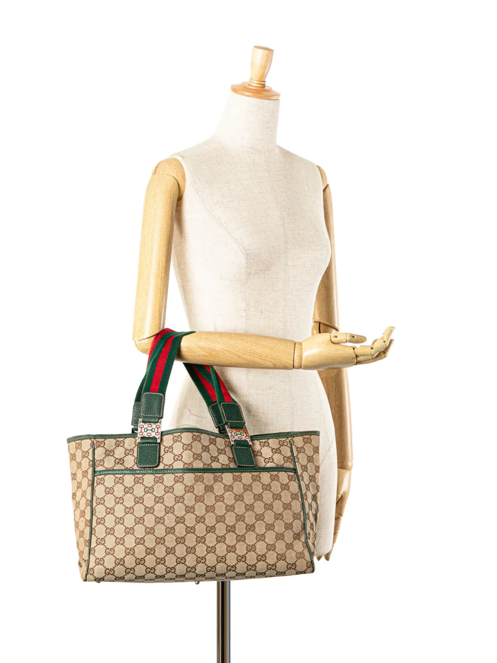 Gucci Pre-Owned 2000-2015 GG Canvas Web Pop tote bag | Pre-Owned | Image 2
