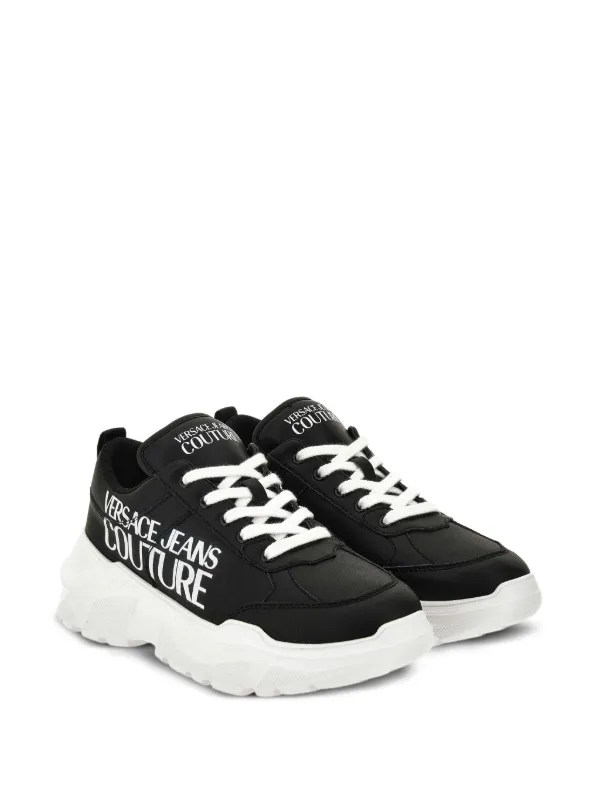 Versace Jeans Couture logo-print Chunky Trainers Black FARFETCH PH