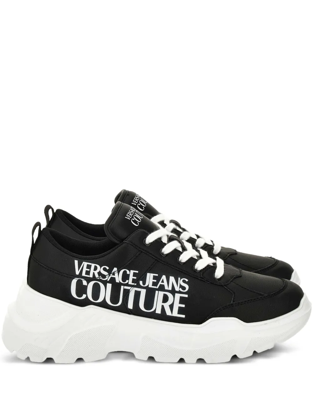 Versace Jeans Couture logo-print chunky trainers Black