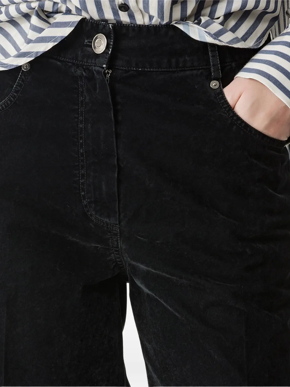 Forte Broek met vijf zakken Zwart