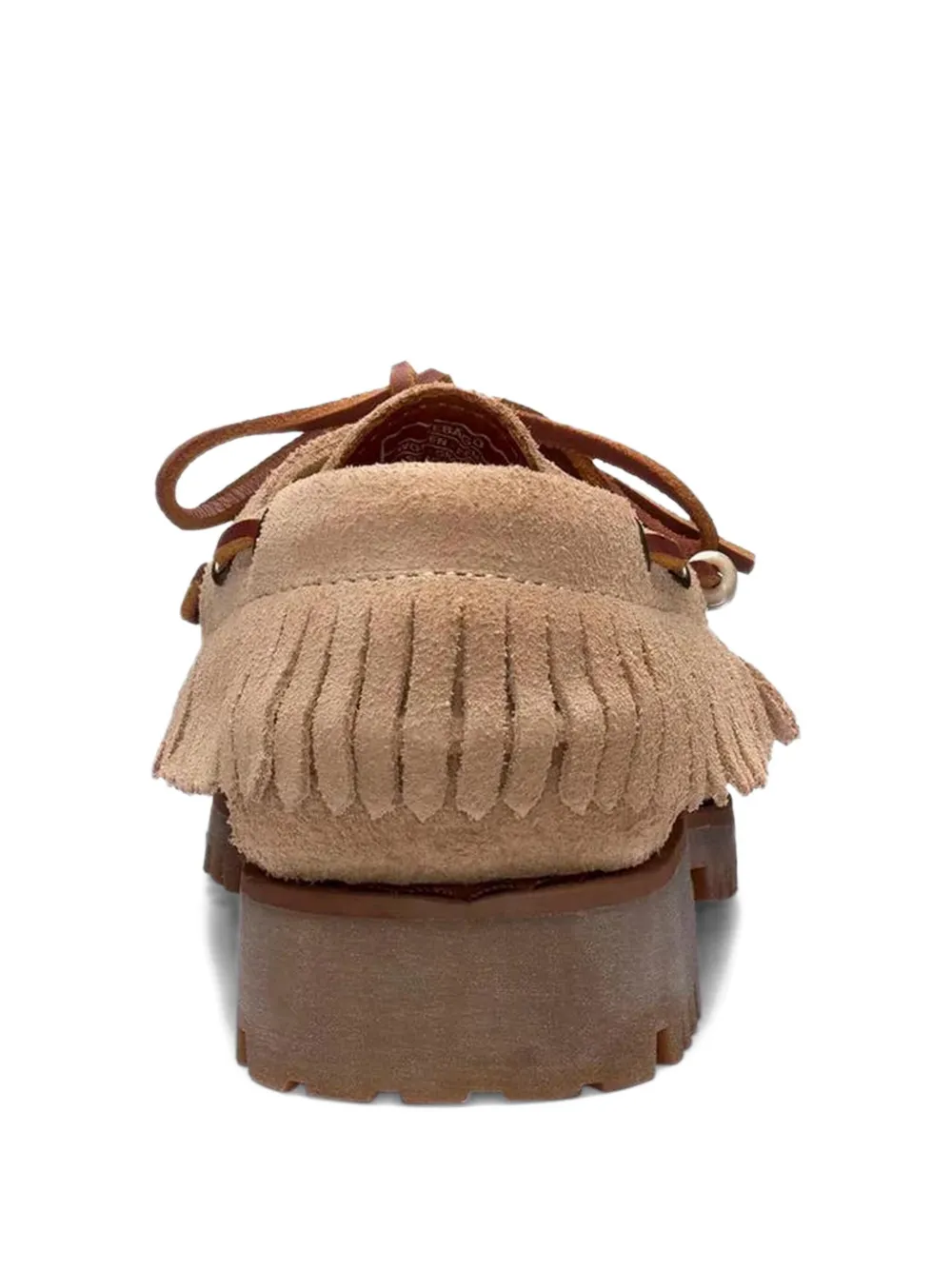 Sebago Fringed Tie Loafers In Neutral