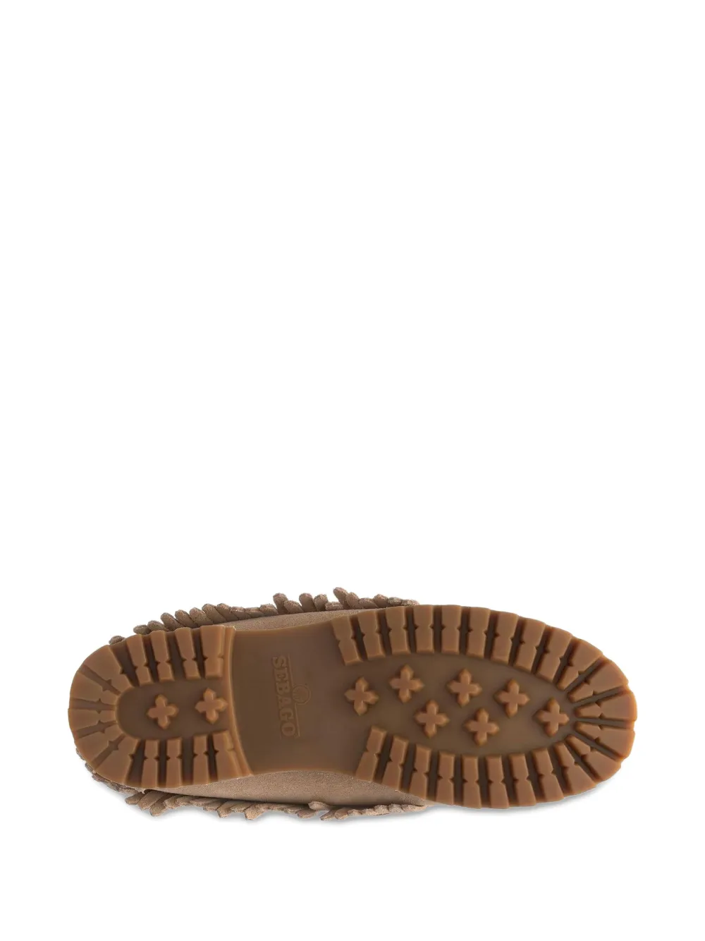 Sebago Fringed Tie Loafers In Neutral