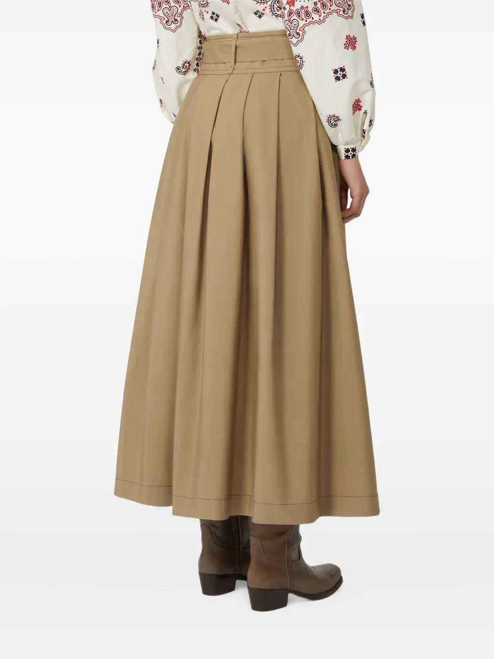 Weekend Max Mara Agiate pleated skirt - Beige