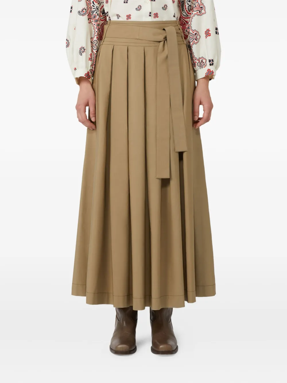 Weekend Max Mara Agiate plooirok Beige
