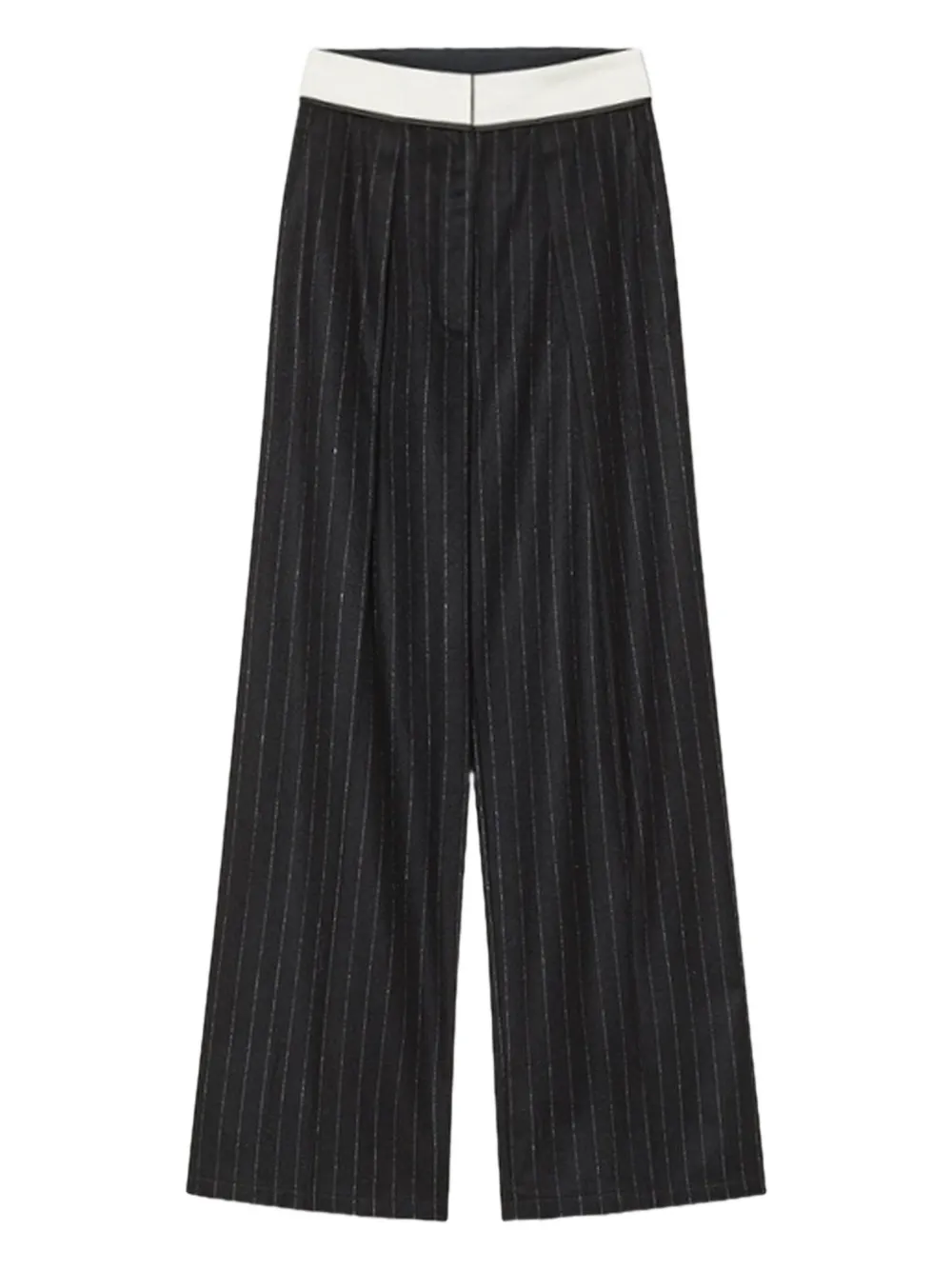 Forte Forte pinstripe trousers | Black | Image 1