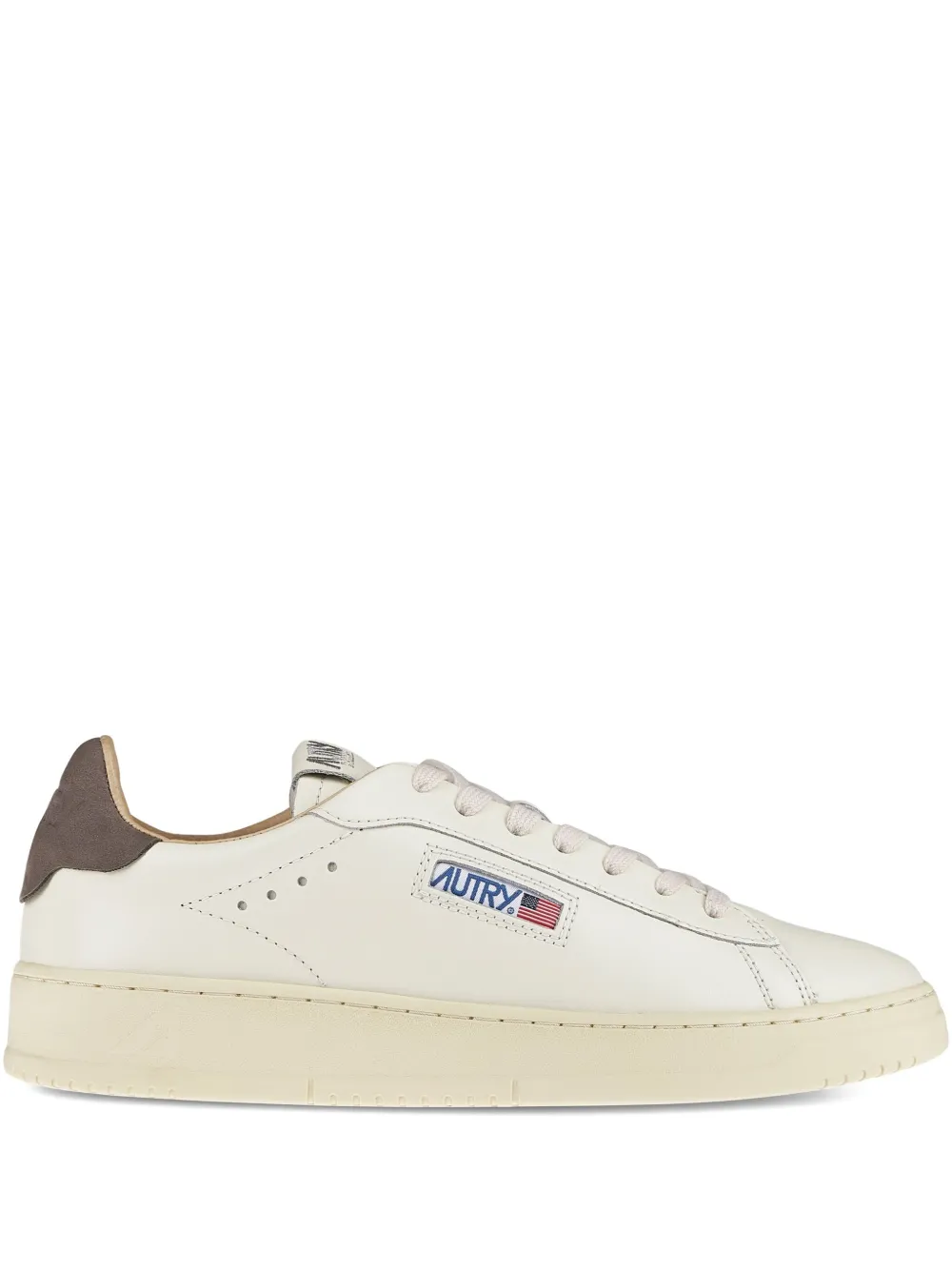 Autry Dallas leather panelled trainers | White | Image 1