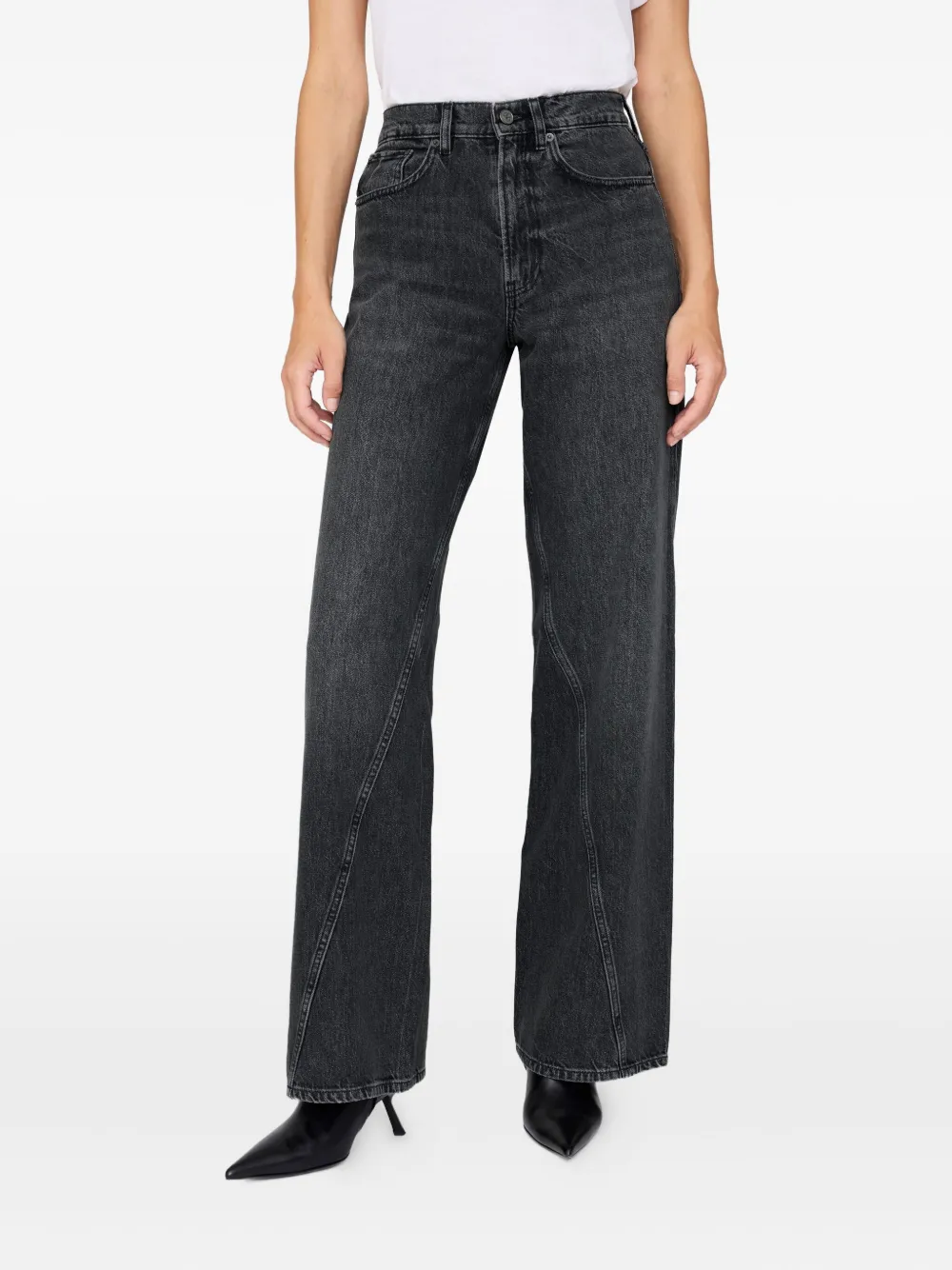 Anine Bing Jeans In Gray