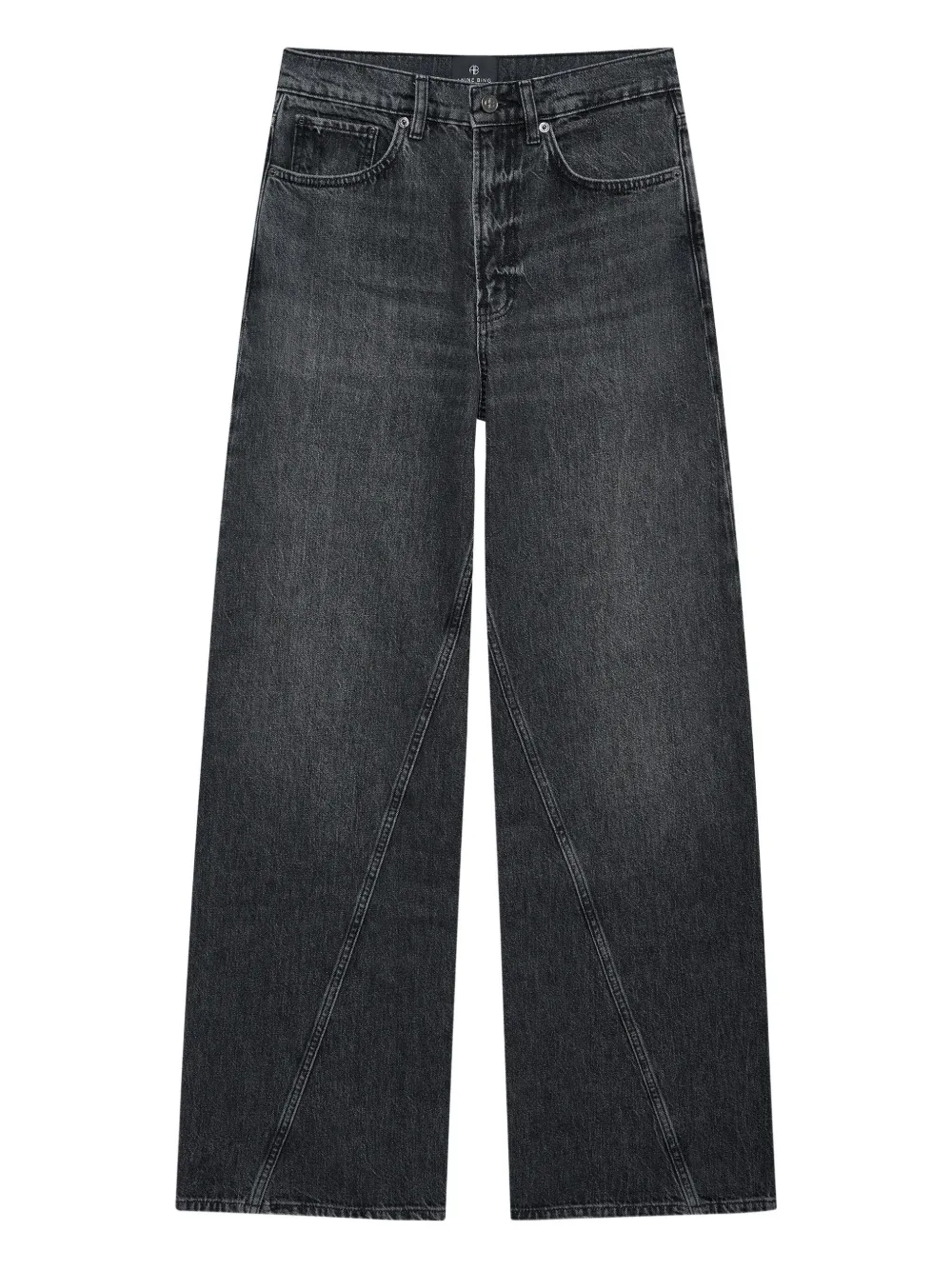 ANINE BING Brie cotton  jeans | Black | Image 1