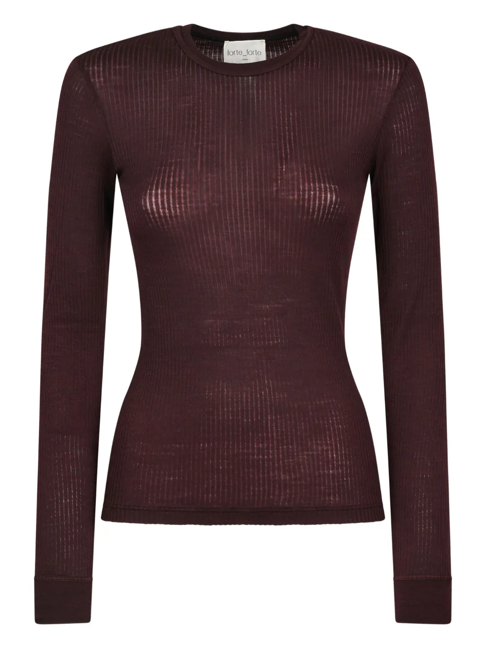 Forte Forte ribbed top | Brown | Image 1