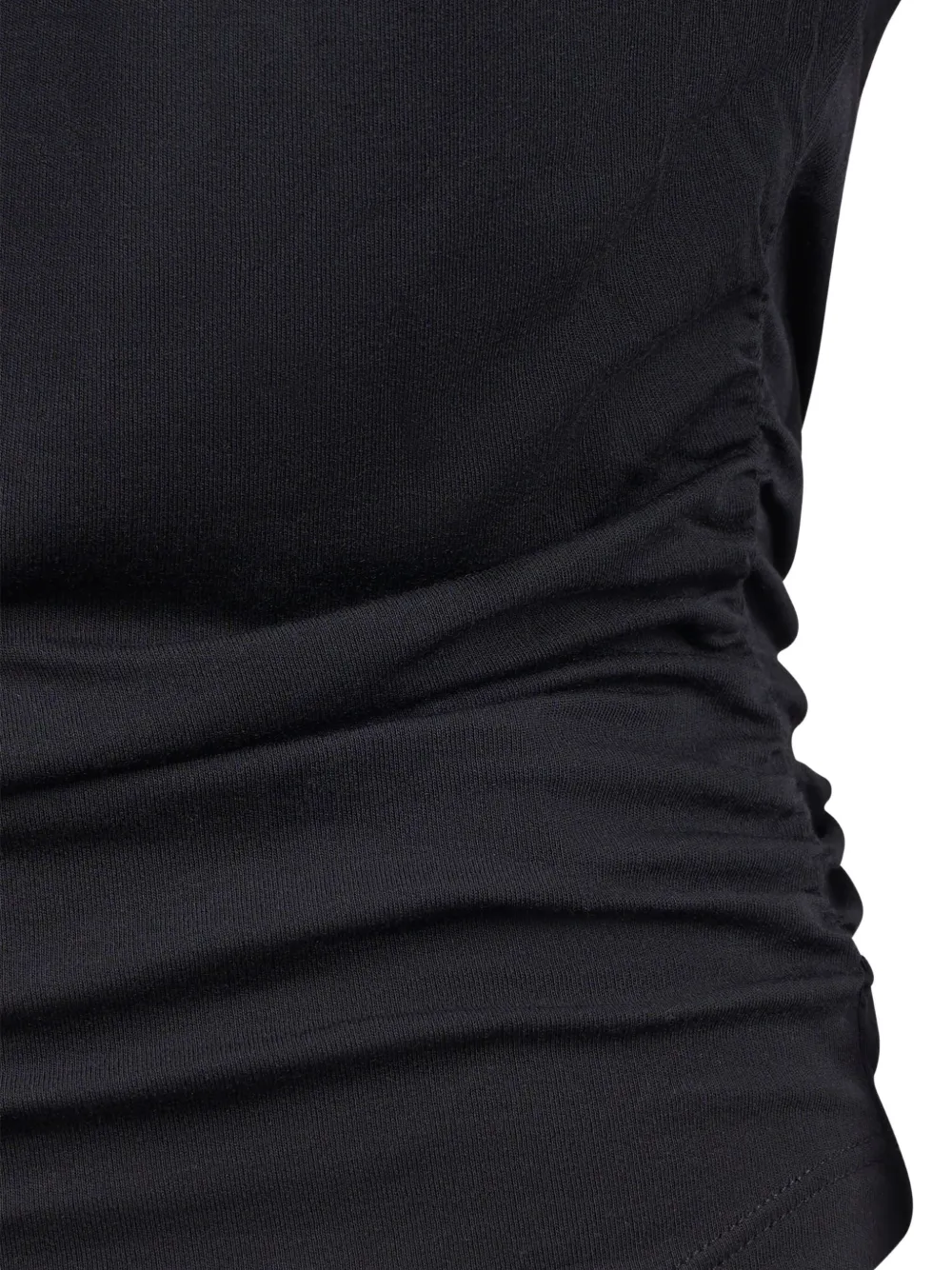 Isabel Marant Étoile Gz T-shirt With Cap Sleeves And Draped Detail In Black