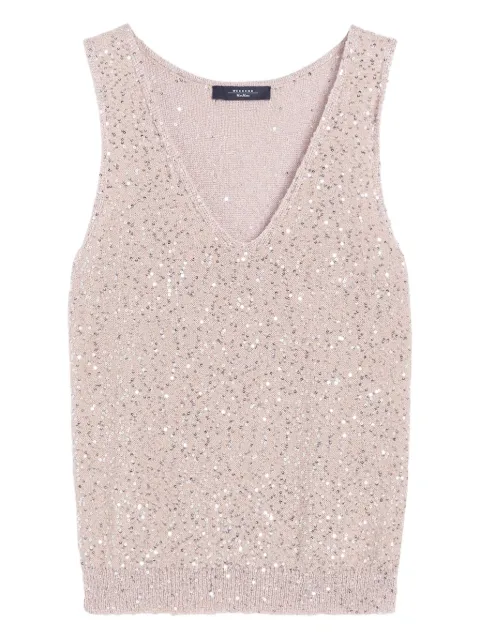 Weekend Max Mara sequin-embellished sleeveless top