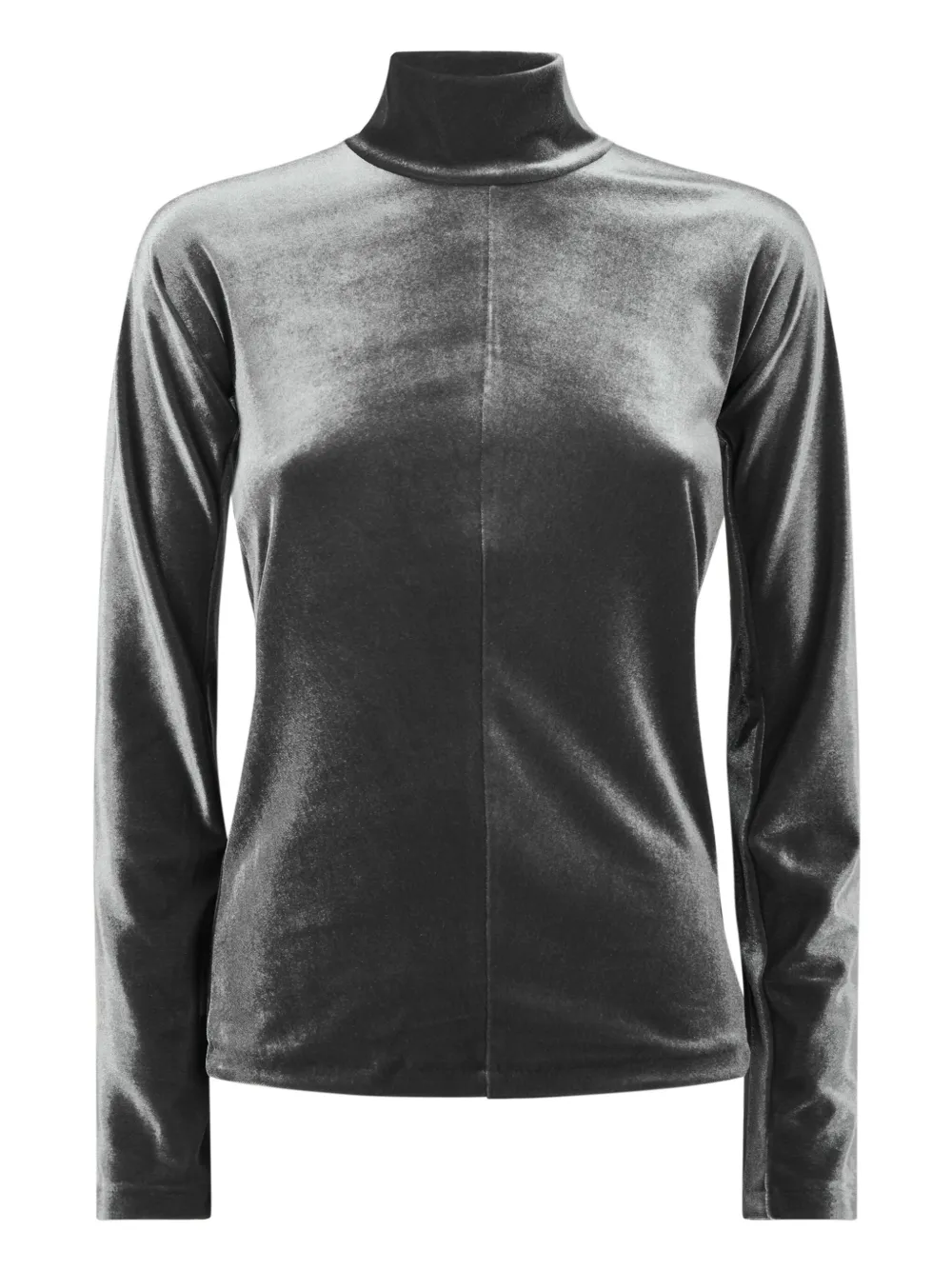 Forte T-shirt met hoge hals Grijs