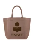 ISABEL MARANT Yenky logo-embroidered tote bag - Brown