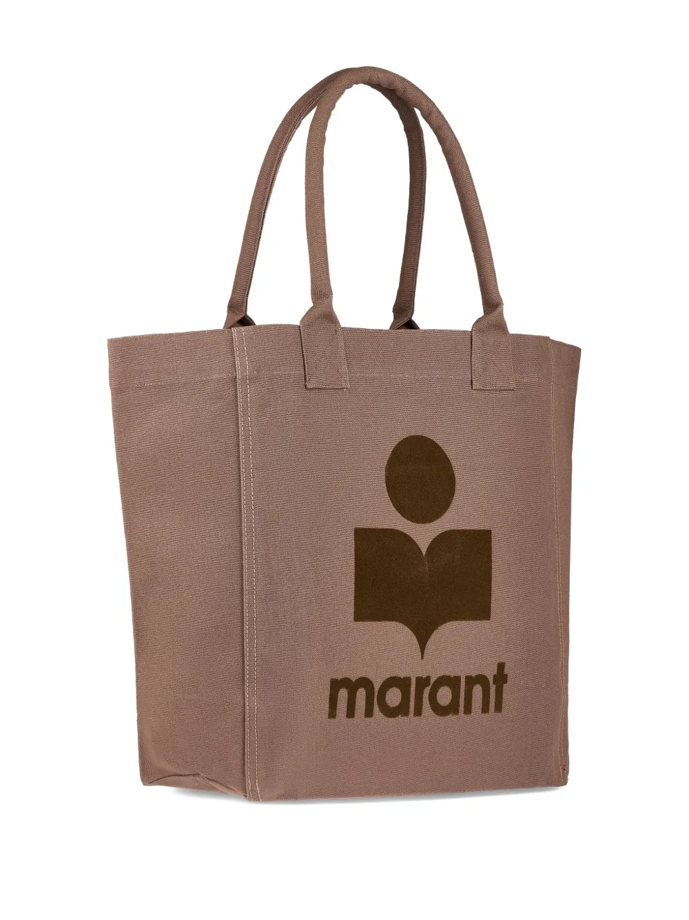 ISABEL MARANT Yenky shopper met geborduurd logo Bruin