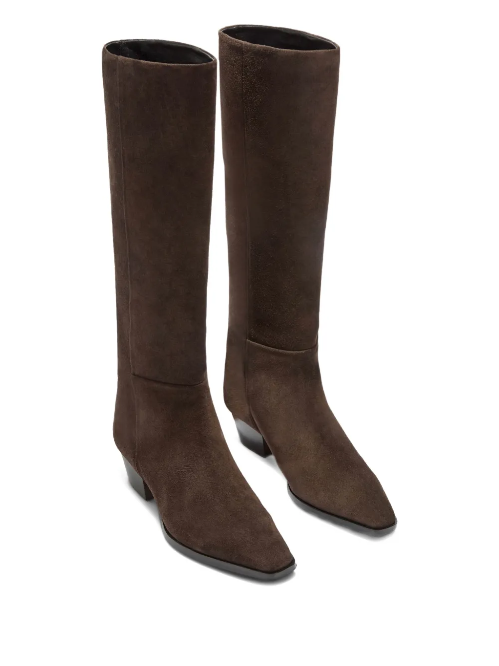 Aeyde suede knee-high boots Brown