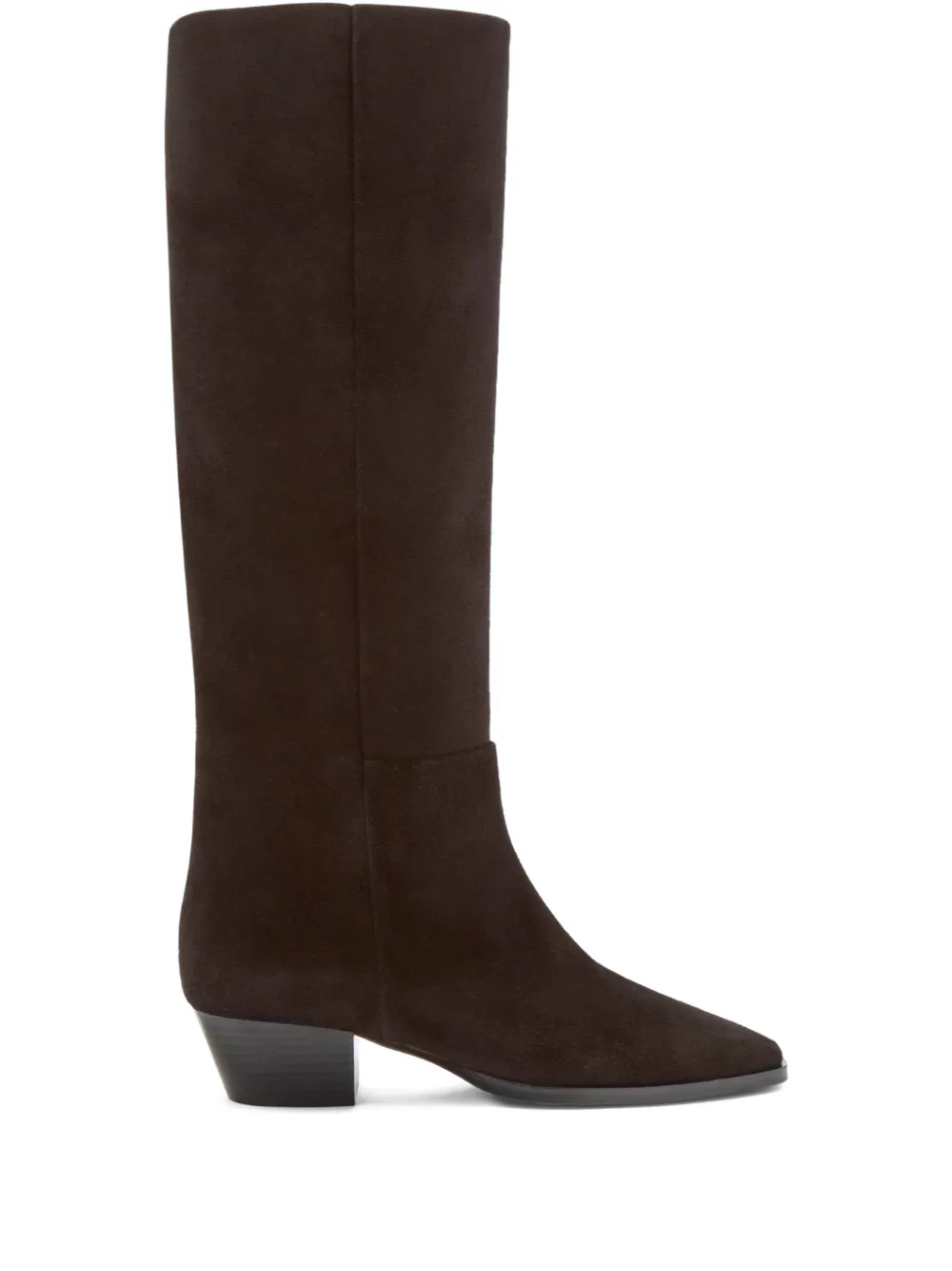 Aeyde suede knee-high boots Brown