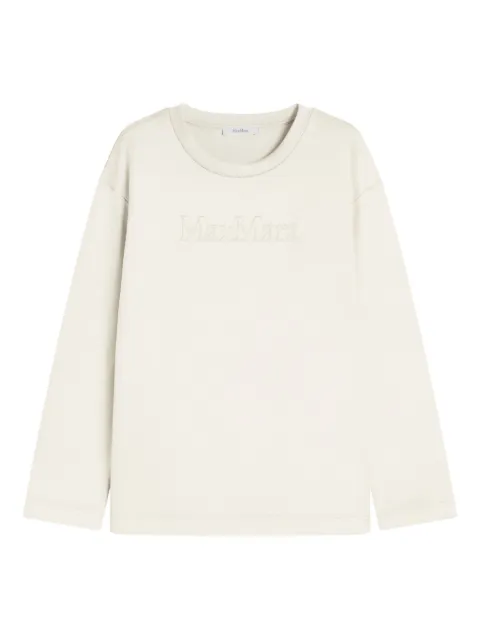 Max Mara — embossed-logo sweatshirt