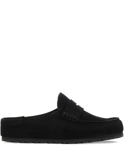 Birkenstock Naples Wrapped penny-strap suede mules