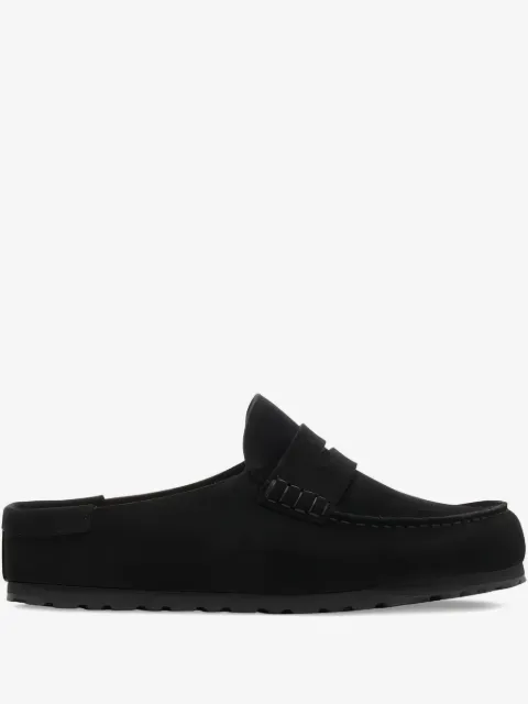 Birkenstock Naples Wrapped penny-strap suede mules