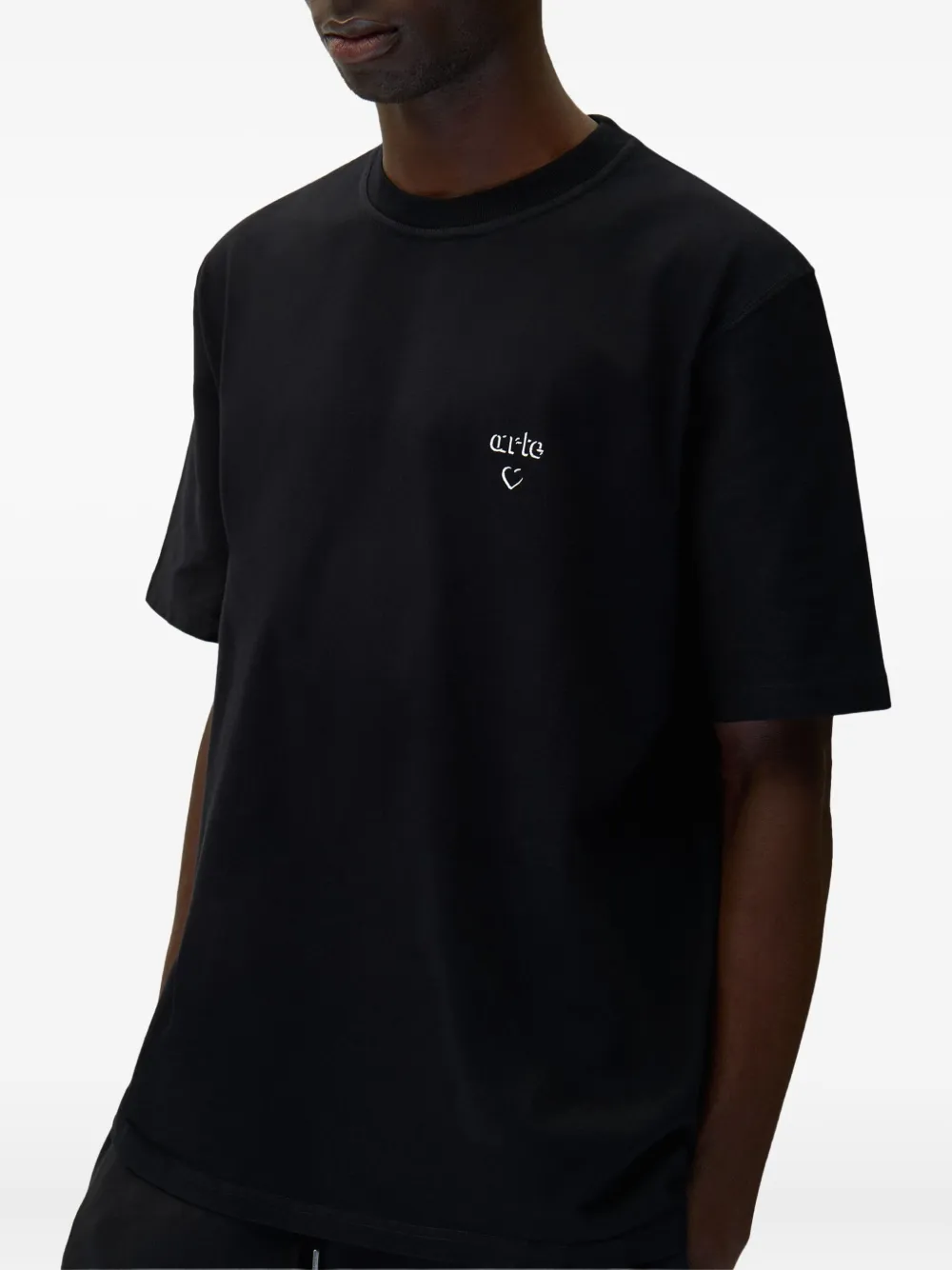 Arte Antwerp Arte Heart T-shirt met korte mouwen Zwart