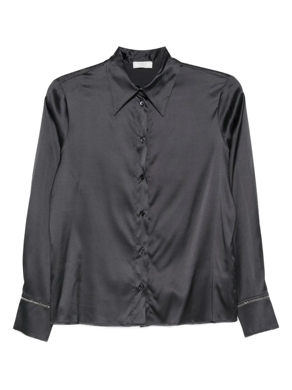 Peserico Satijnen blouse Blauw