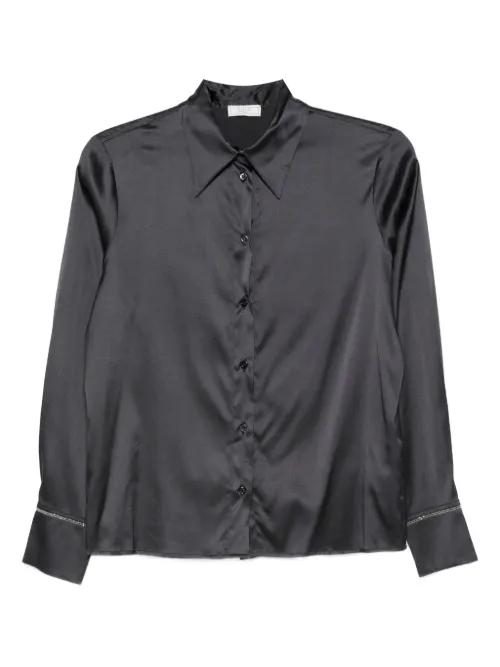 Peserico chemise en satin - Bleu - Peserico - Modalova