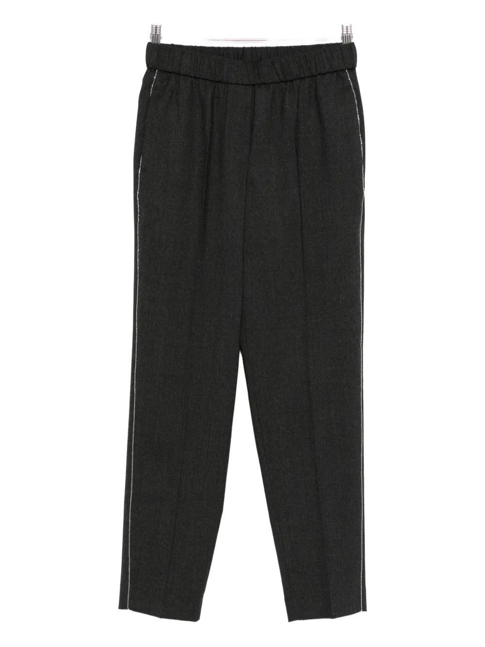 Peserico  side-stripe elasticated-waistband trousers | Grey | Image 1