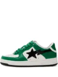 A BATHING APE® Bape Sta 3 leather sneakers - Green