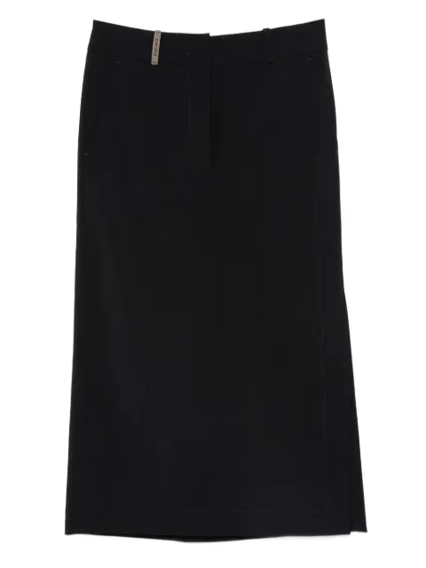 Peserico belt-loops midi skirt
