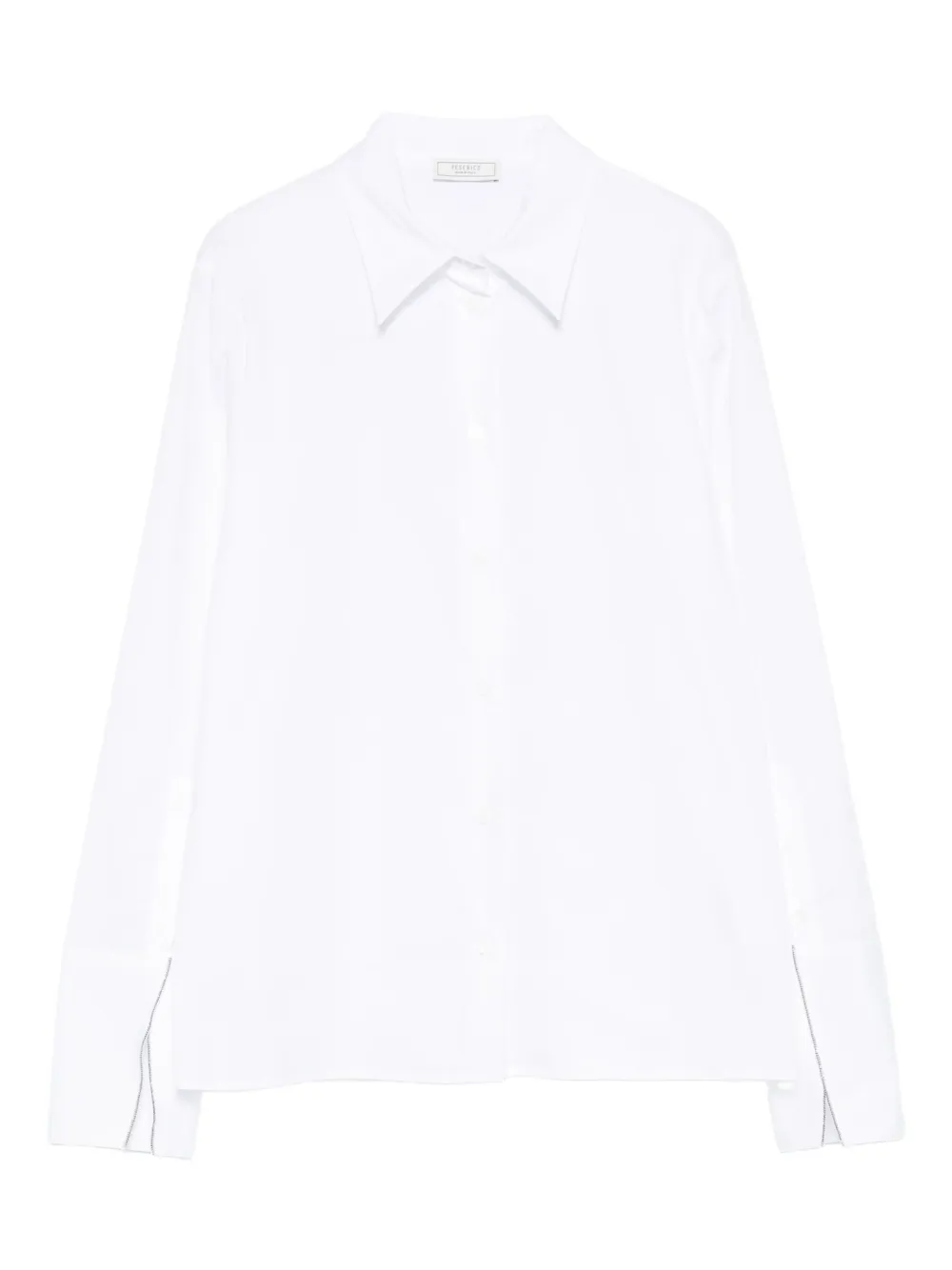 Peserico Shirt met manchetten met knopen Wit