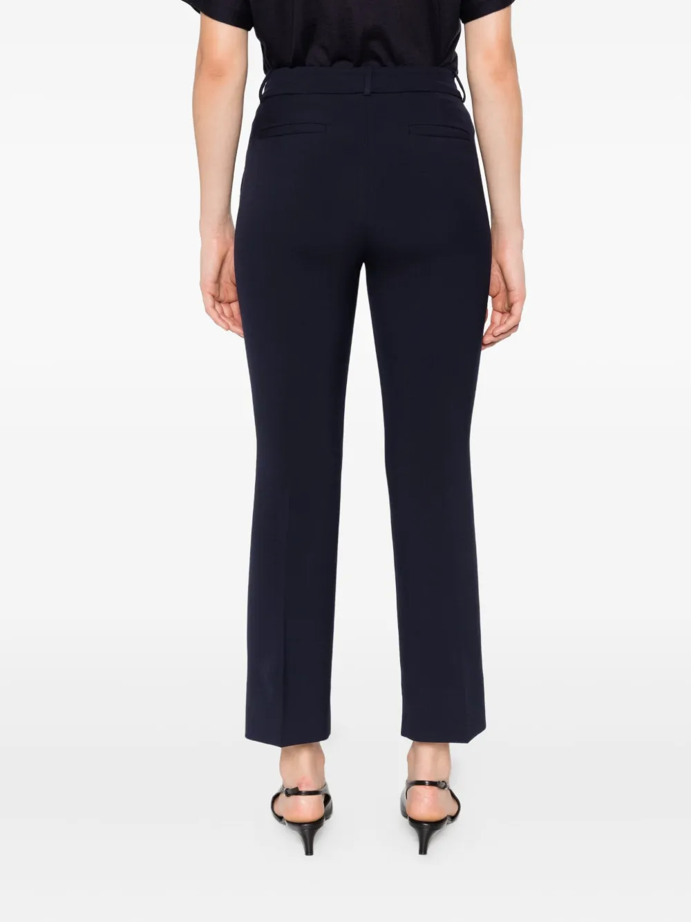 Peserico Broek met zijsplit Blauw