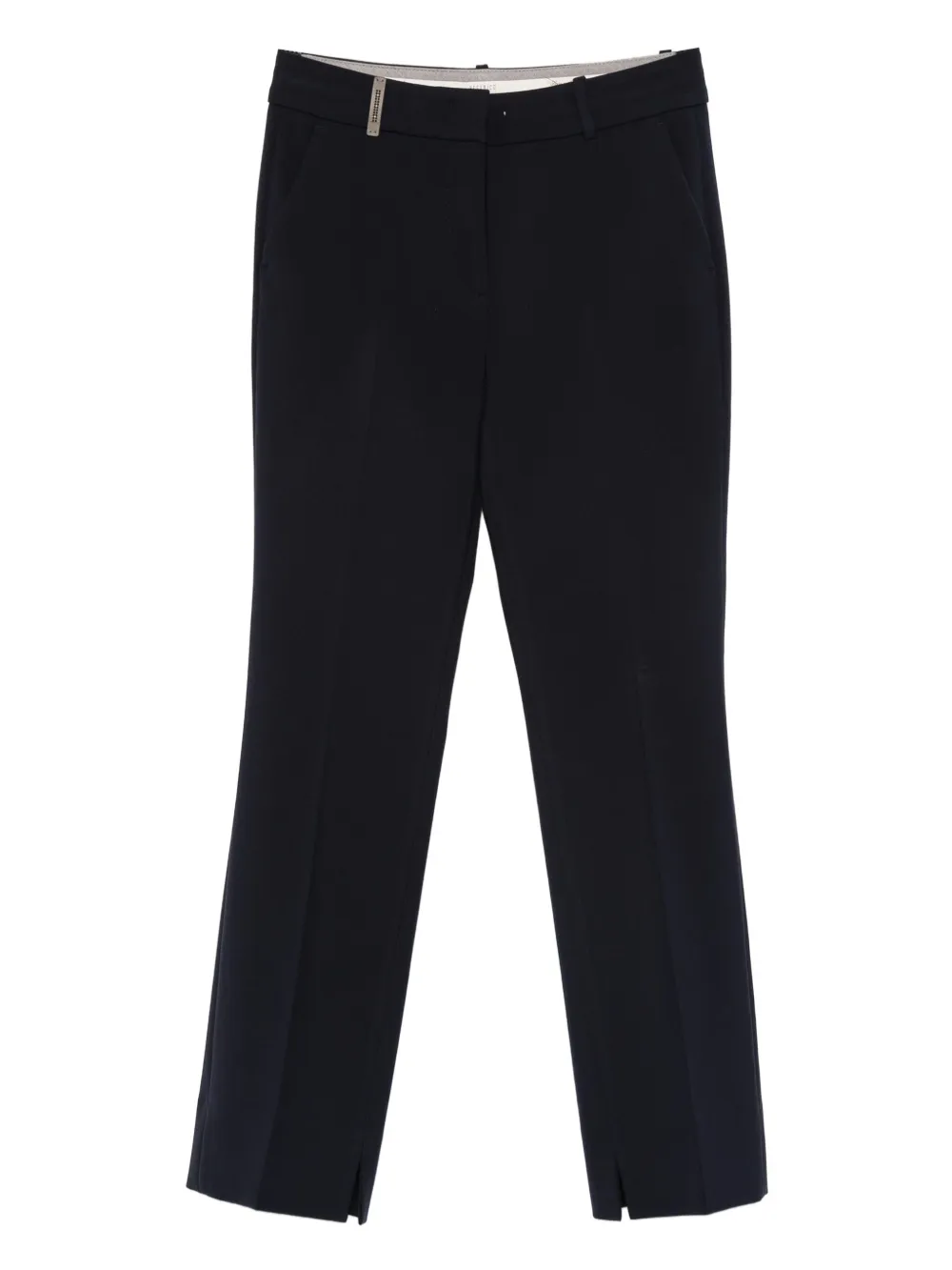 Peserico Broek met zijsplit Blauw