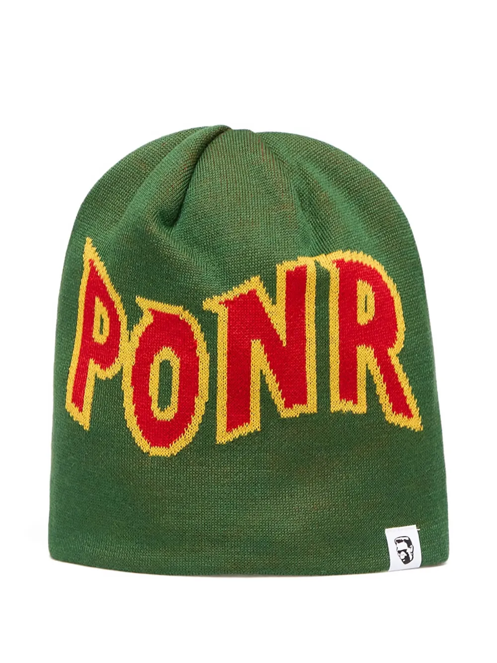 A BATHING APE shark-head knit hat Groen