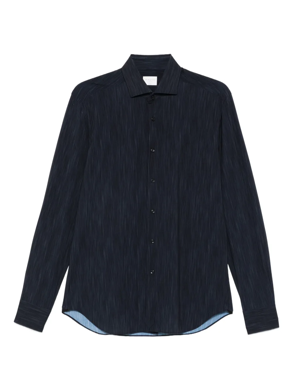 Xacus Overhemd met textuur Blauw