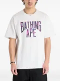 A BATHING APE® lettering-print T-shirt - Grey