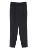 Peserico elasticated-waist side-stripe trousers - Blue