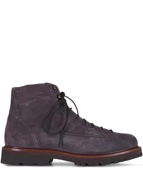 Brunello Cucinelli suede lace-up boots