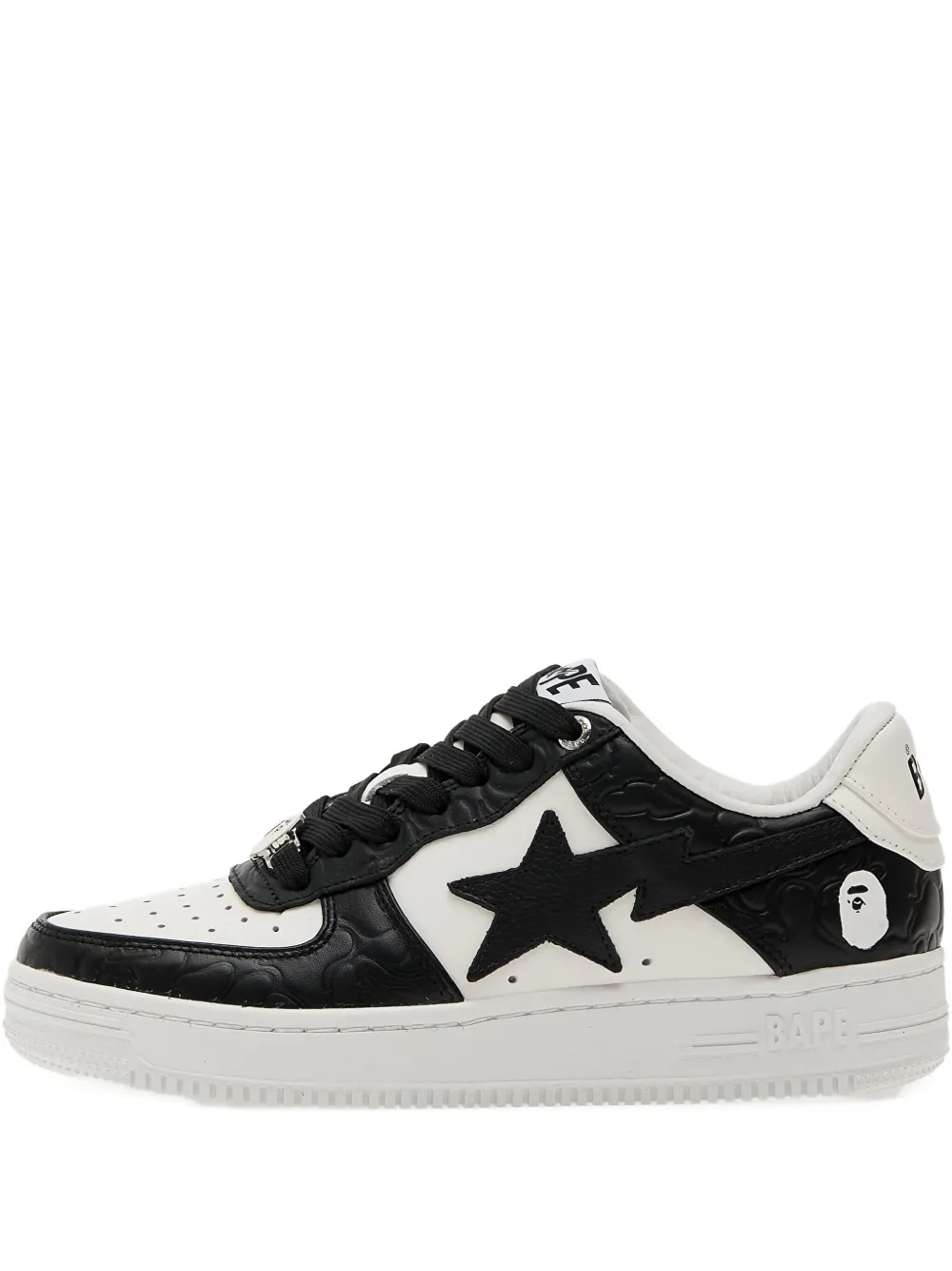 A BATHING APE Bape Sta 4L star-embellished camo sneakers Black