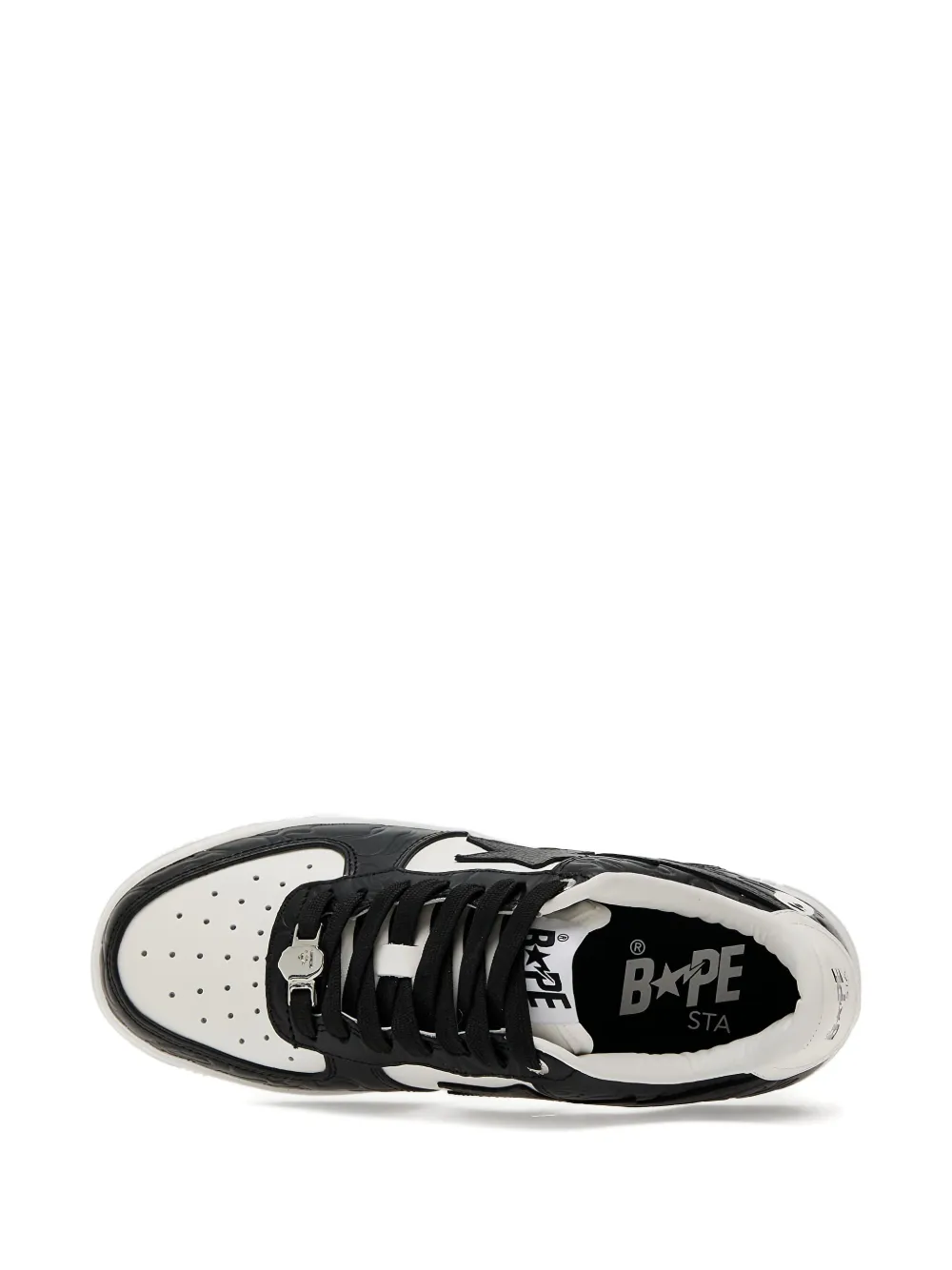 A BATHING APE Bape Sta 4L star-embellished camo sneakers Zwart