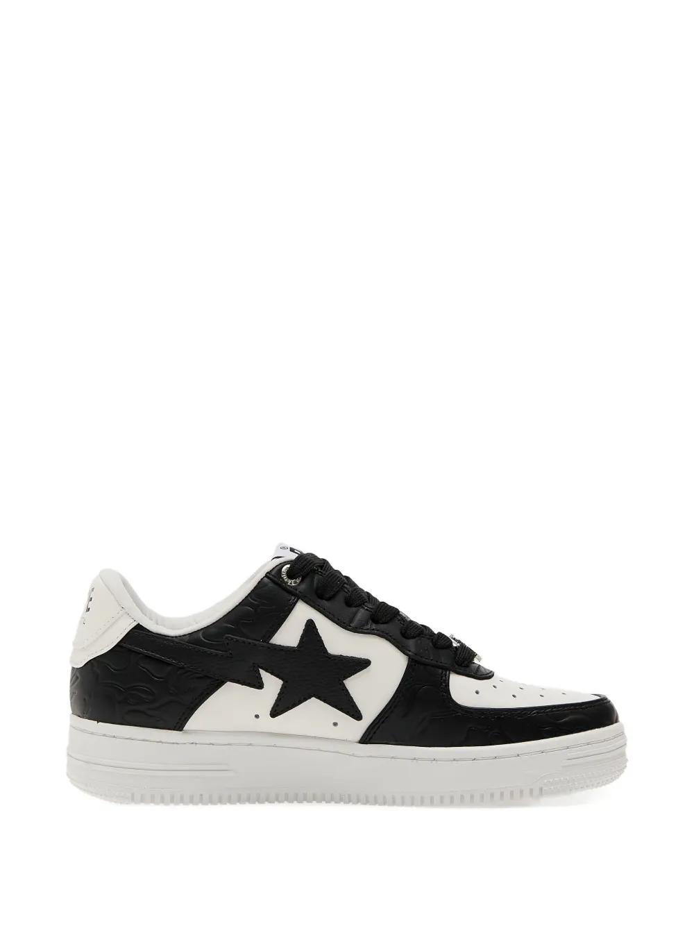 A BATHING APE Bape Sta 4L star-embellished camo sneakers Black