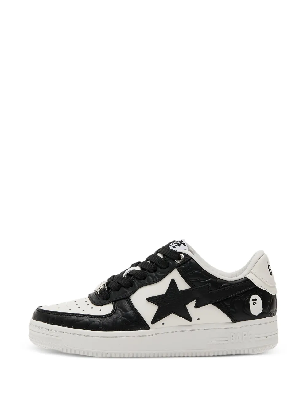 A BATHING APE Bape Sta 4L star-embellished camo sneakers Zwart