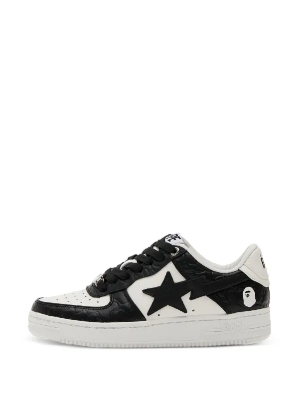 A BATHING APE® Bape Sta 4L star-embellished Camo Sneakers | Black