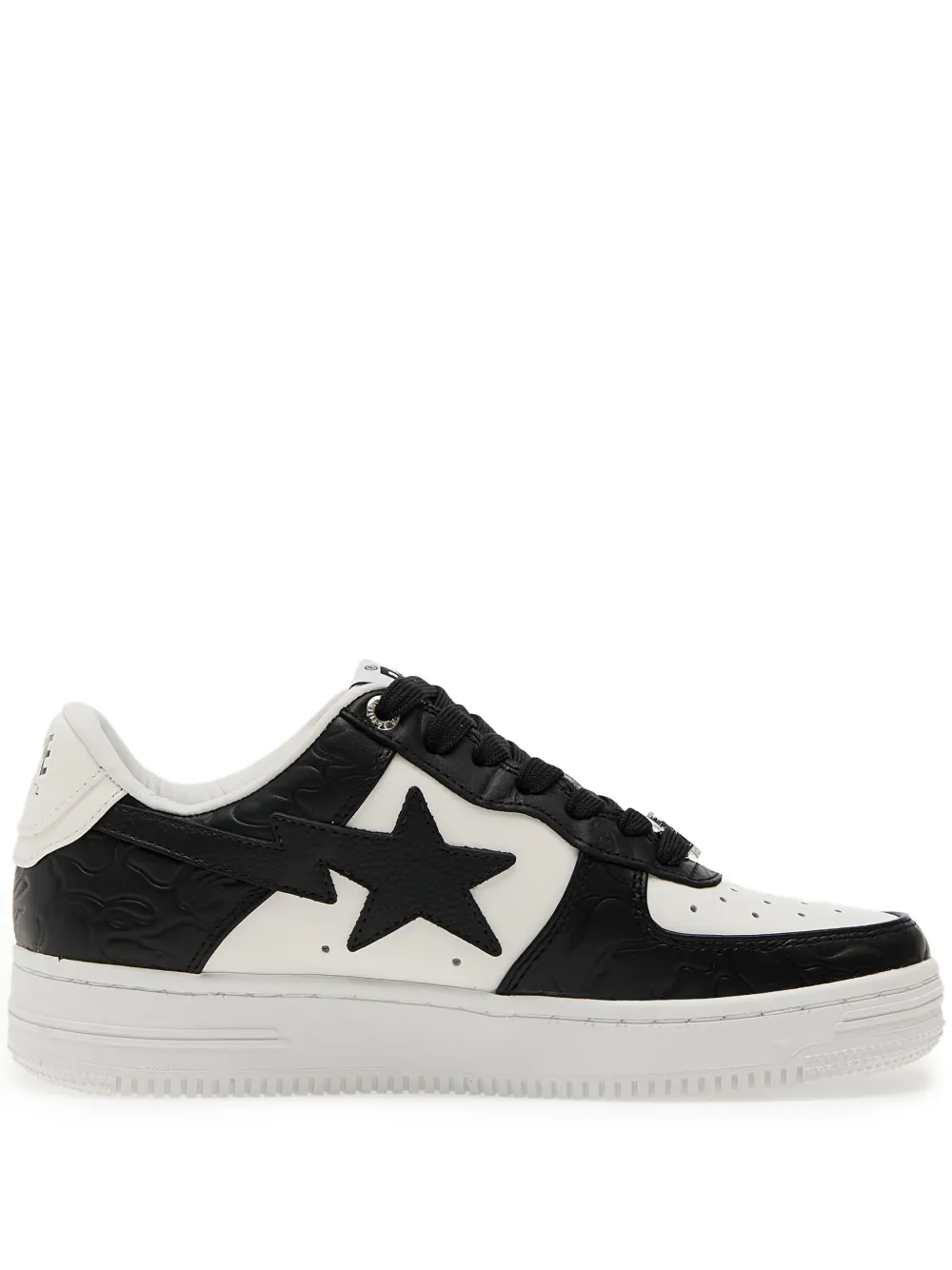 A BATHING APE Bape Sta 4L star-embellished camo sneakers Zwart